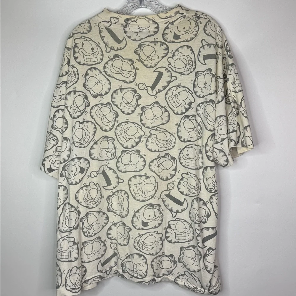 Vintage Garfield Cat AOP Tshirt Sun Tag XL - Picture 10 of 15
